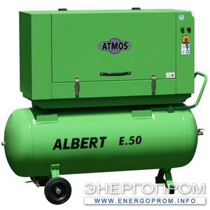Винтовой компрессор Atmos Albert E 50 с ресивером и осушителем (870 л/мин) ― Компрессоры и компрессорное оборудование
