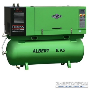 Винтовой компрессор Atmos Albert E 95 с ресивером (1600 л/мин) ― Компрессоры и компрессорное оборудование