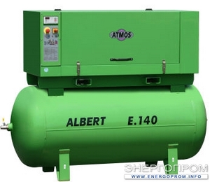 Винтовой компрессор Atmos Albert E 140 Pr с ресивером (2000 л/мин) ― Компрессоры и компрессорное оборудование