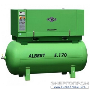 Винтовой компрессор Atmos Albert E 170 13 с ресивером и осушителем (2400 л/мин [albert-e170-s-resiverom-i-osushitelem]) ― Компрессоры и компрессорное оборудование